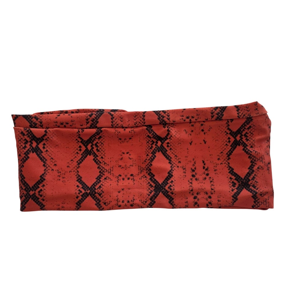 Coral Snake Print Tube Top Bandeau Bikini Swim‎ Top S